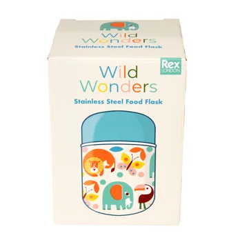 stainless steel food flask - wild wonders stainless steel food flask - wild wonders