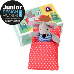 mini soft toy in a little box - mouse in a house mini soft toy in a little box - mouse in a house