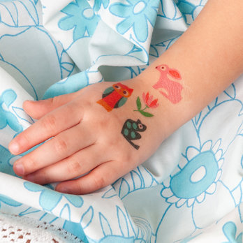 abwaschbare tattoos - woodland
