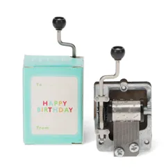hand-crank music box (assorted) - happy birthday hand-crank music box (assorted) - happy birthday