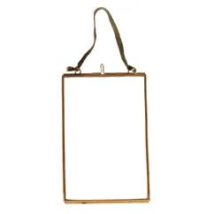 hanging brass frame 15x10cm
