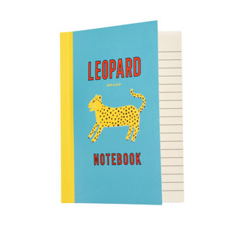 liniertes notizbuch a6 leopard