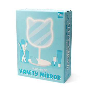 miroir de courtoisie lumineux - chat