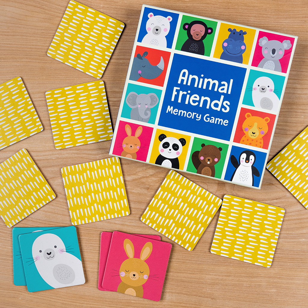 jeu de cartes mémoire animal friends