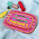 handcrafted beaded makeup bag - sardines