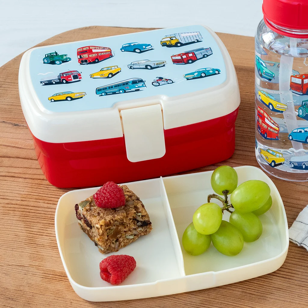 lunch box with tray - road trip