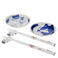 set mit essstäbchen, ablagen und saucenschälchen - katze