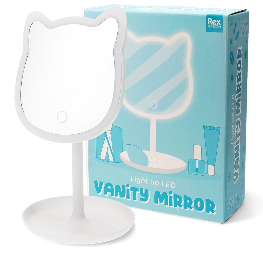 light up vanity mirror - cat