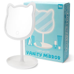 light up vanity mirror - cat