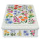 rectangular biscuit tin - wild flowers