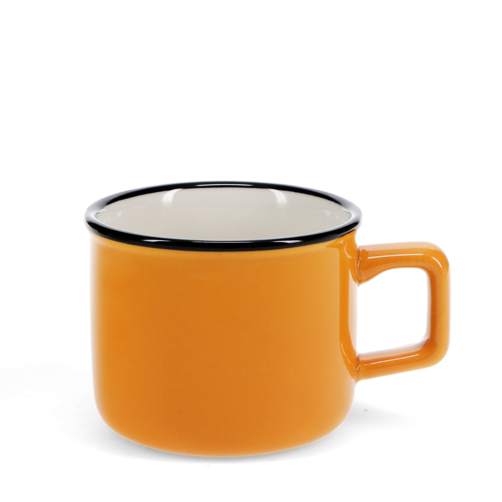 espresso-tasse aus steingut 125 ml - orange