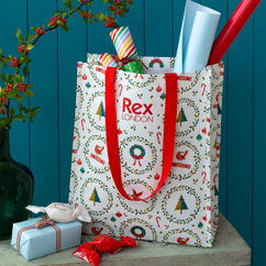 einkaufstasche aus recyceltem material - classic christmas