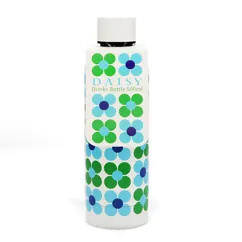 stainless steel bottle 500ml - blue and green daisy stainless steel bottle 500ml - blue and green daisy