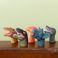 marionnettes à doigt animaux (lot de 5) - dinosaure