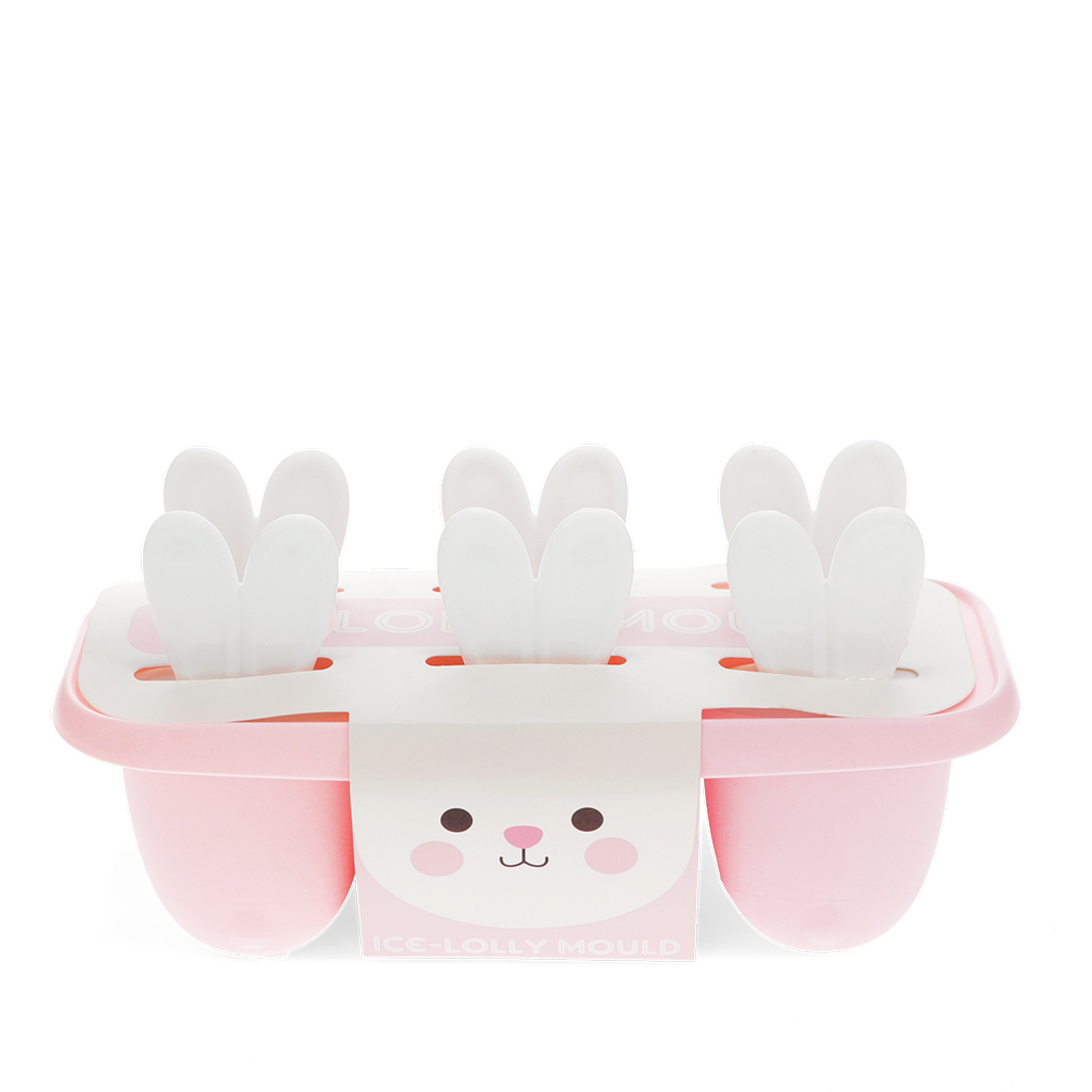 bunny ear ice lolly mould - pink