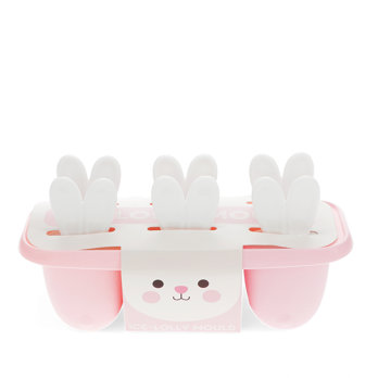 bunny ear ice lolly mould - pink