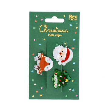 mini-pinces à cheveux (lot de 3) – noël