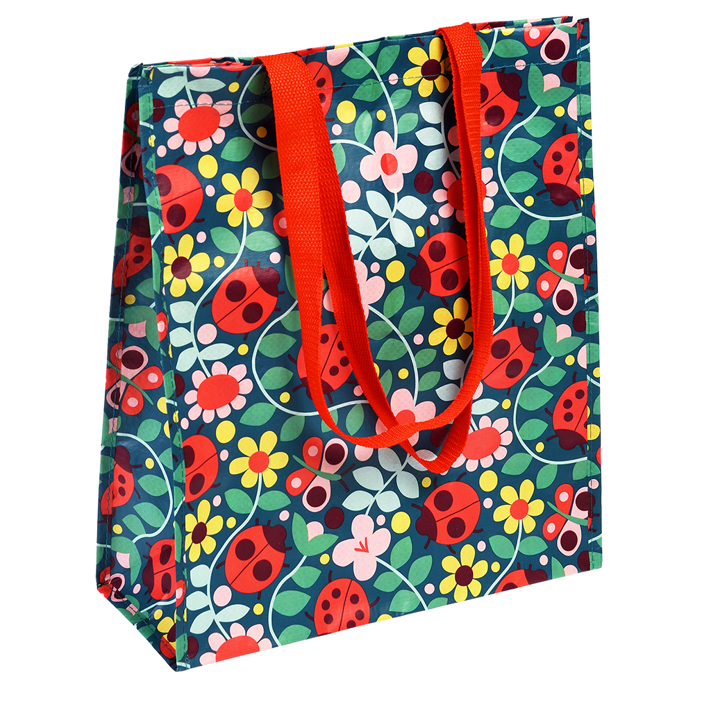 recycled shopping bag - ladybird
