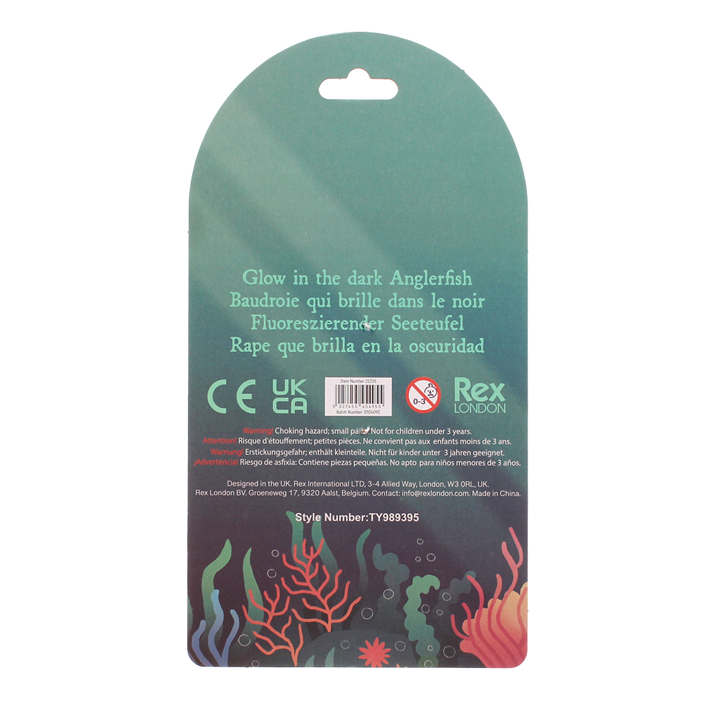 glow in the dark squishy toy - angler fish