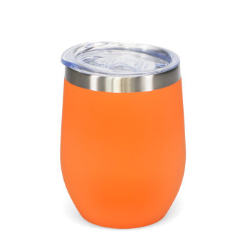gummierter reisebecher 350ml - orange