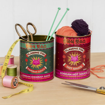 boîtes de conservation moyennes (lot de 2) - flaming fox sauces