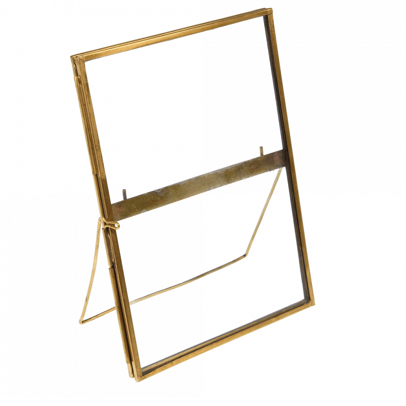 standing brass frame 18x13cm