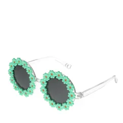 funglasses - green daisy sunglasses