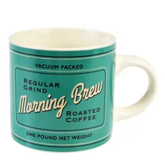 vintage coffee mug - morning brew