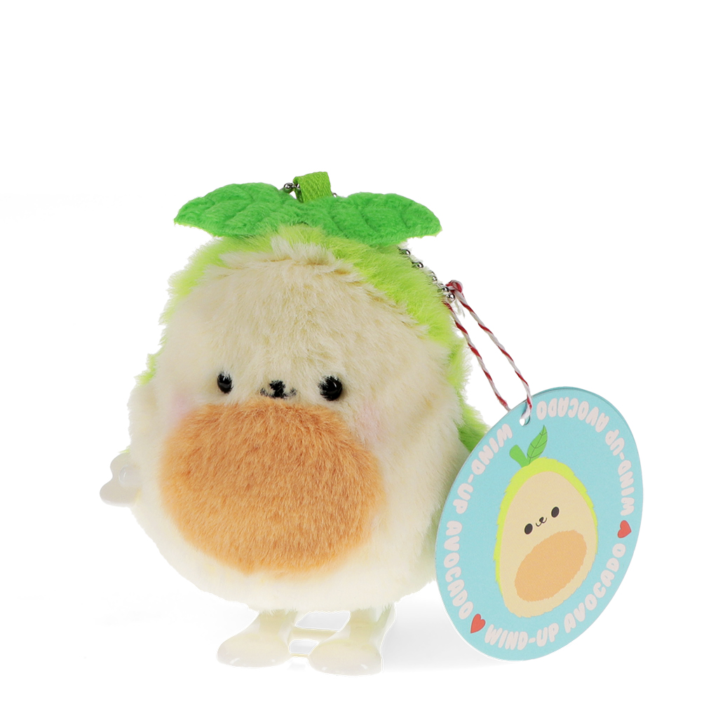 fluffy wind-up toy - avocado