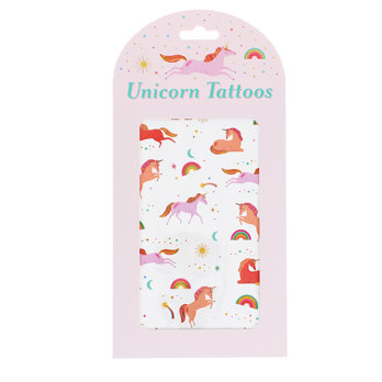 abwaschbaretattoos auf sojatintenbasis – unicorn