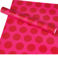 feuilles de papier cadeau - pois rouge sur rose
