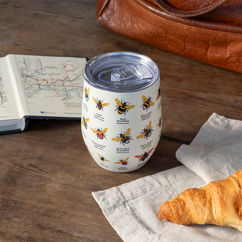 travel cup 350ml - garden bees
