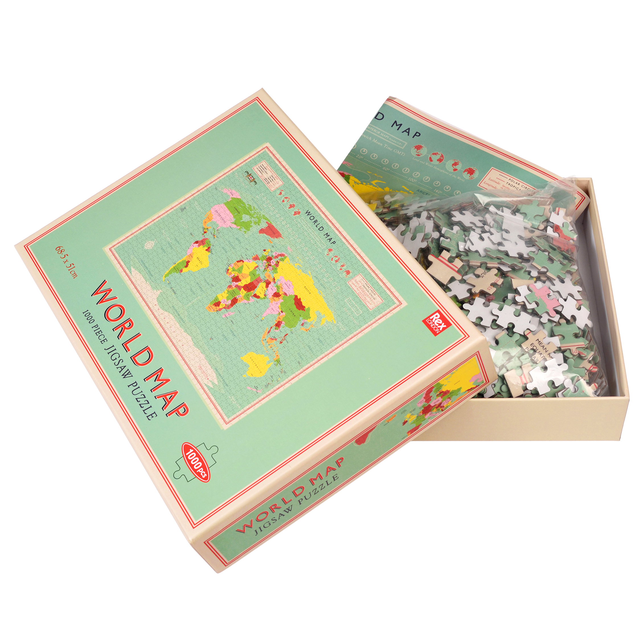 puzzle world map (1000 teile)