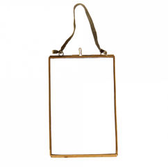 hanging brass frame 15x10cm
