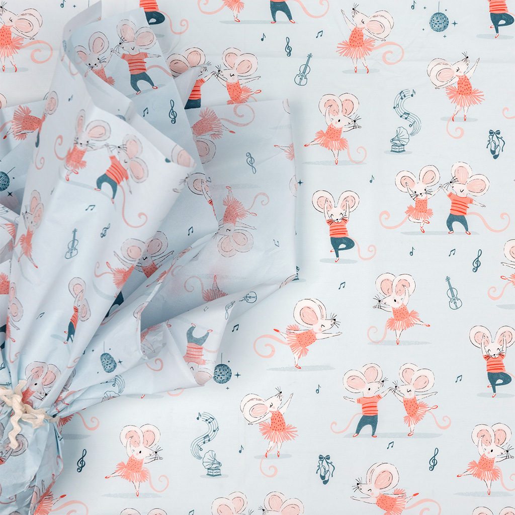 tissue paper (10 sheets) - mouse ballet