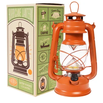 led hurricane lantern - orange led hurricane lantern - orange