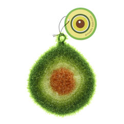 non-scratch scrubber dishcloth - avocado