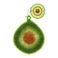non-scratch scrubber dishcloth - avocado