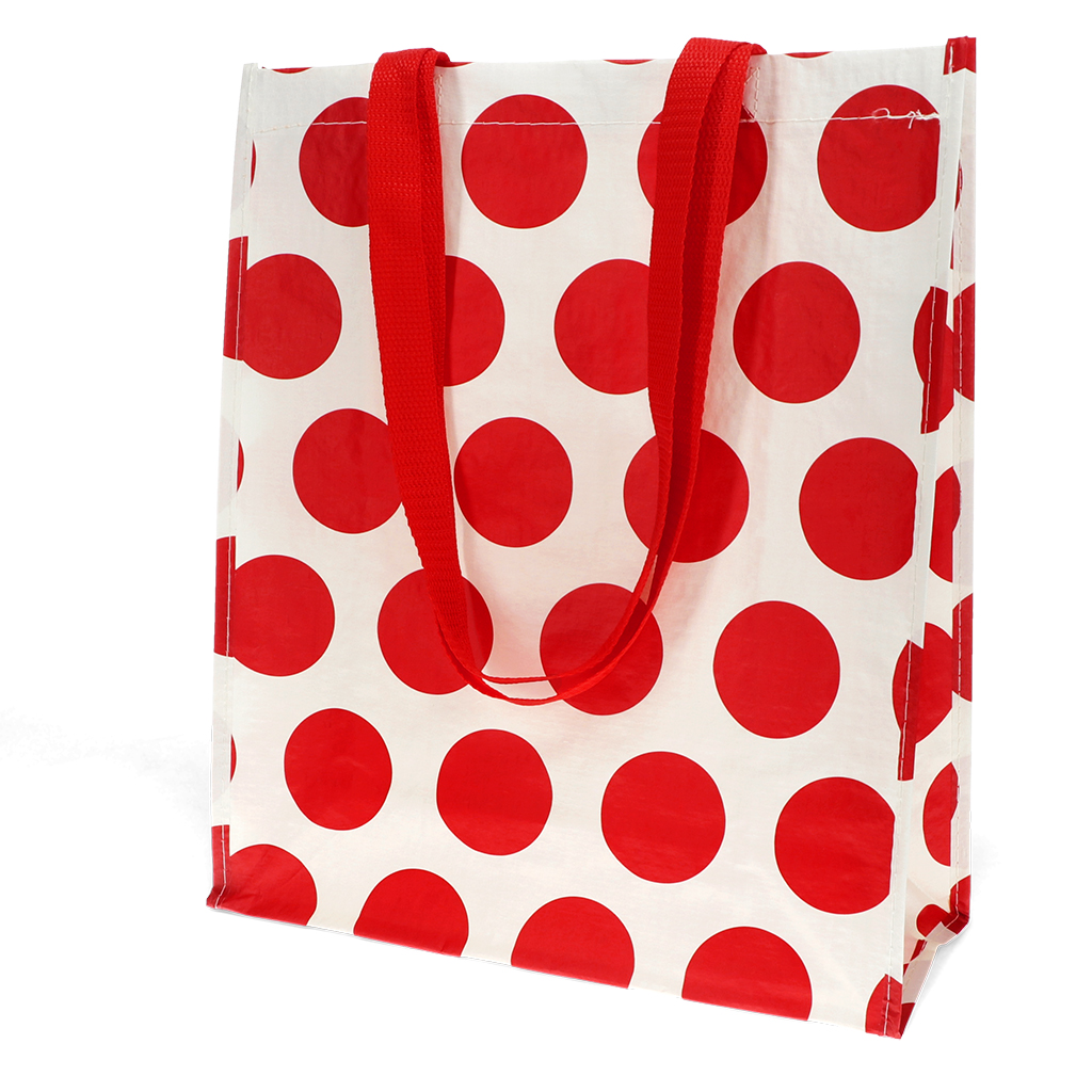 shopping bag - red on white spotlight