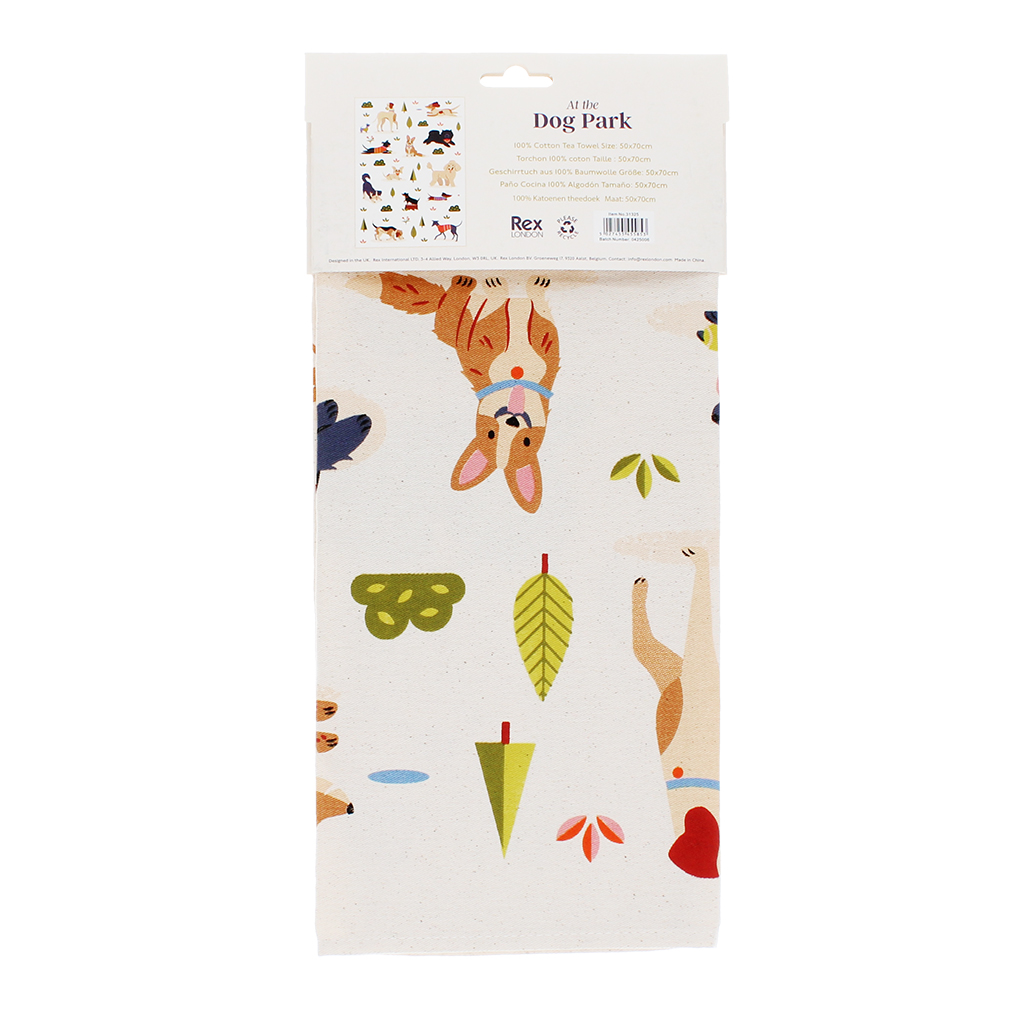 geschirrtuch aus baumwolle - dog park