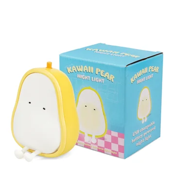 veilleuse rechargeable usb à intensité variable - poire kawaii veilleuse rechargeable usb à intensité variable - poire kawaii