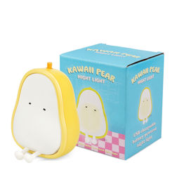 veilleuse rechargeable usb à intensité variable - poire kawaii