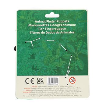 tier-fingerpuppen (5-er set) - safari