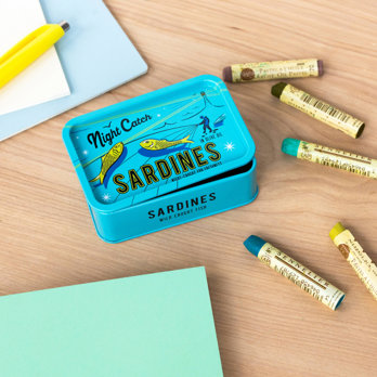 boîte de conservation miniature avec couvercle - sardines