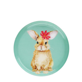 coupelle vide-poches ronde en métal - lapin