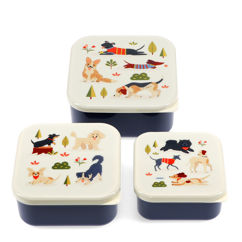 snack boxes (set of 3) - dog park