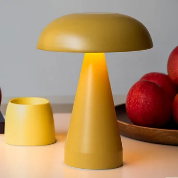 lampe de table champignon à intensité variable tactile - jaune moutarde lampe de table champignon à intensité variable tactile - jaune moutarde