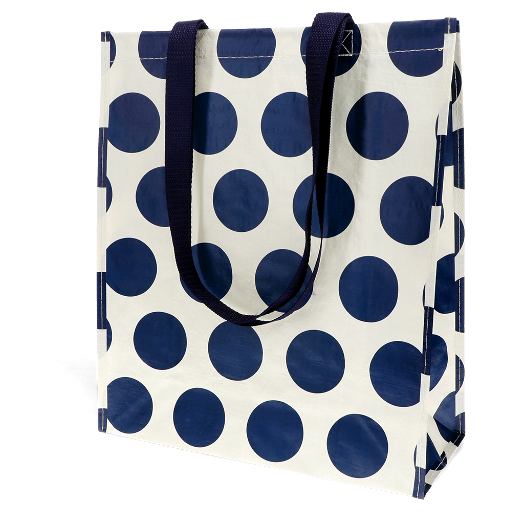 shopping bag - navy on white spotlight