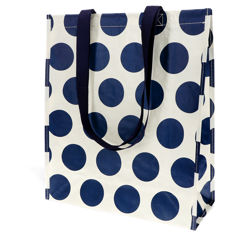 shopping bag - navy on white spotlight