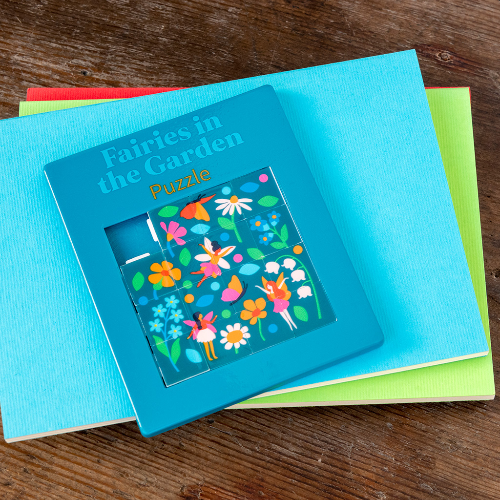 slide puzzle fairies in the garden